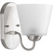 Jay 1 Light 5.88 inch Brushed Nickel Bath Vanity Wall Light