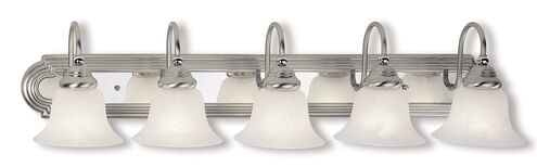 Belmont 5 Light 36 inch Brushed Nickel Bath Vanity Wall Light