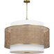 kate spade new york Sawyer 4 Light 32 inch Blonde Rattan Pendant Ceiling Light