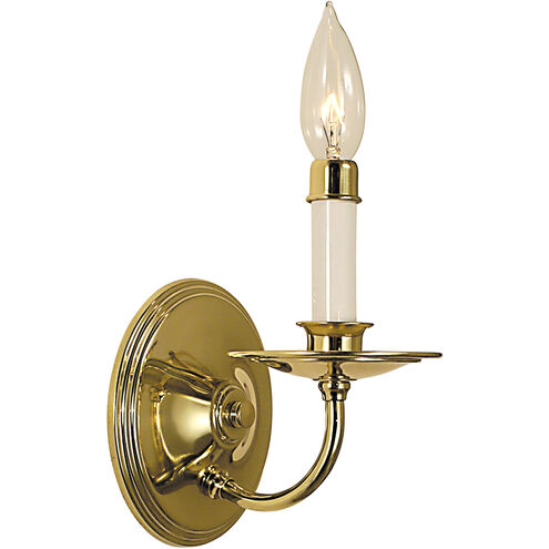 Jamestown 1 Light 5 inch Polished Brass Sconce Wall Light
