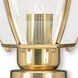 Outdoor Basics 1 Light 16.5 inch Polished Brass Outdoor Post Top Lantern