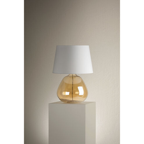 Thea 22.75 inch 60 watt Aged Brass Table Lamp Portable Light