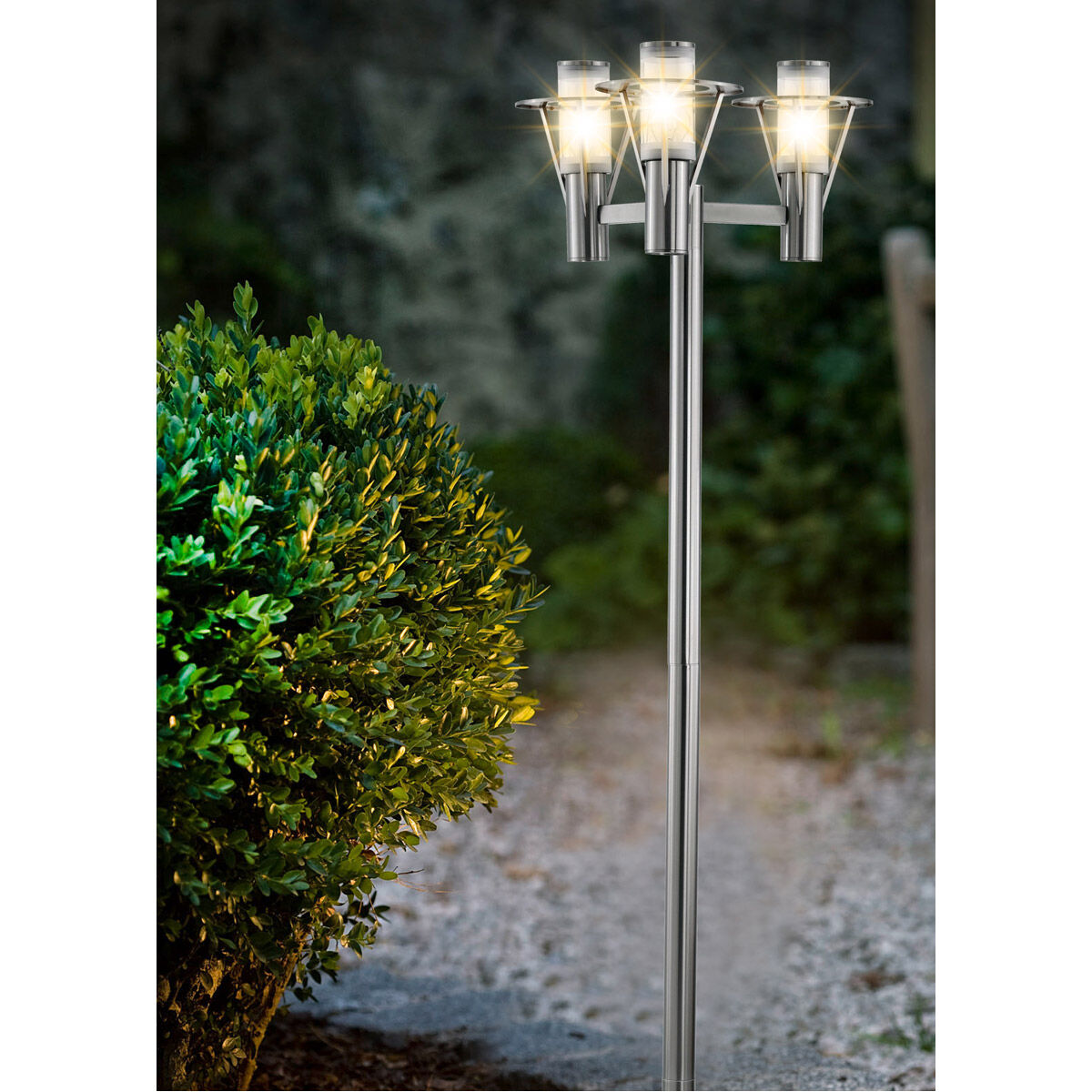 Belfast LED 86.75 inch Stainless Steel Outdoor Post Light