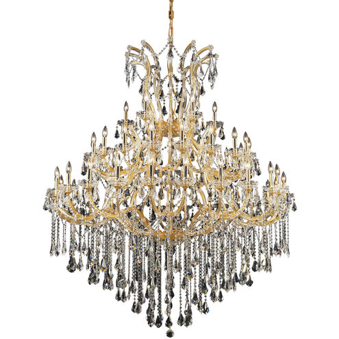 Maria Theresa 49 Light 60 inch Gold Foyer Ceiling Light in Clear, Royal Cut
