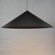 Pitch LED 51 inch Black Single Pendant Ceiling Light
