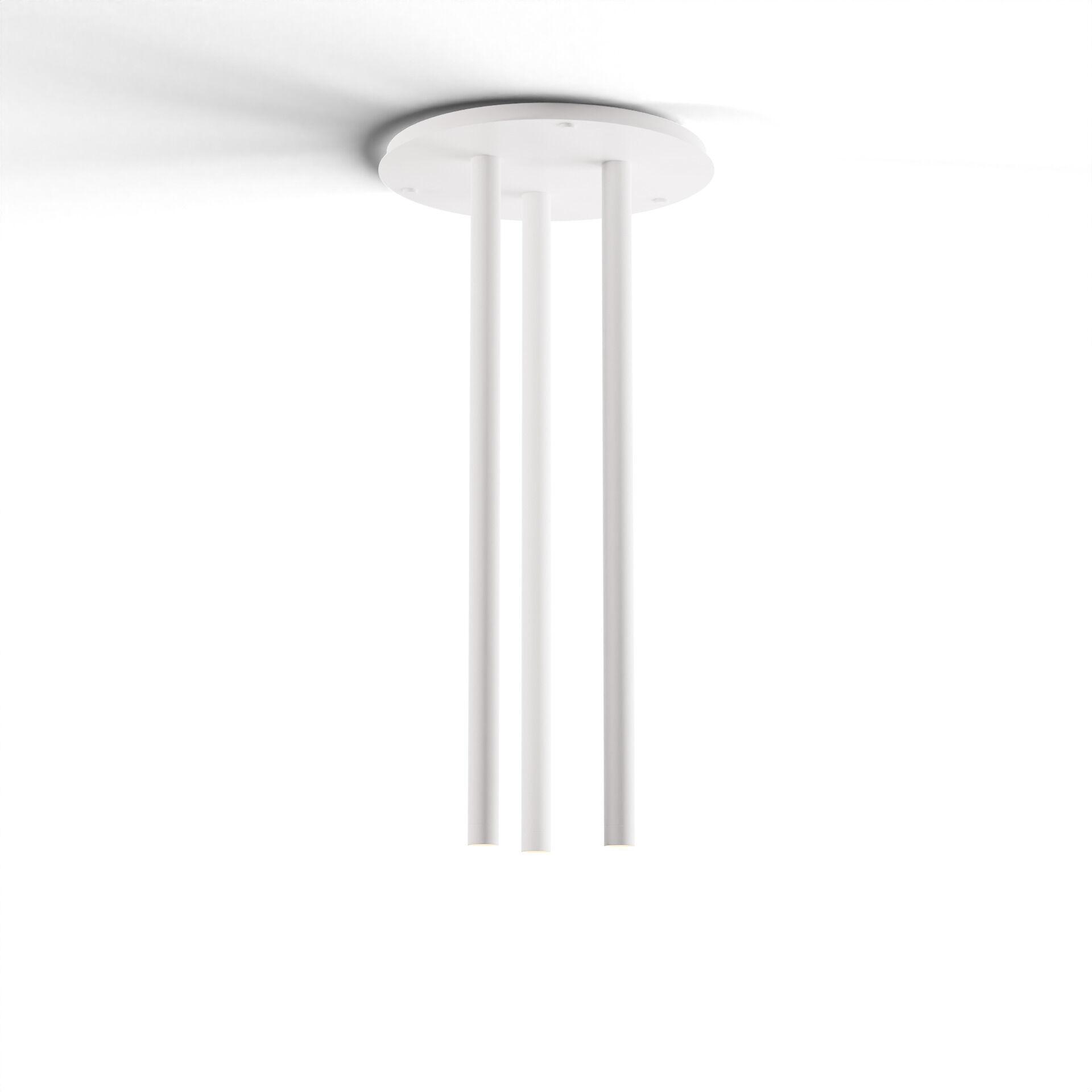 Combi LED 18 inch Matte White Pendant Ceiling Light, Suspension / Flush Mount 2-in-1