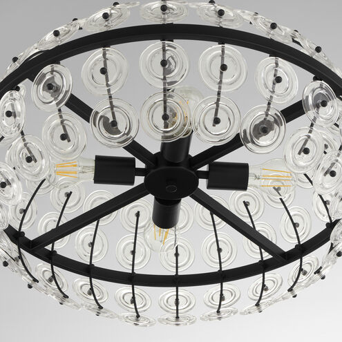 Selena 4 Light 10 inch Matte Black Pendant Ceiling Light