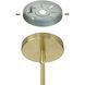 Julep LED 6 inch Brushed Gold Pendant Ceiling Light