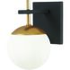Alluria 1 Light 6 inch Weathered Black W/Autumn Gold Wall Sconce Wall Light