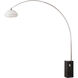 Iconic 95 inch 14 watt Satin Nickel and Black Arc Floor Lamp Portable Light