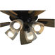 Ovation 52 inch Matte Black with Matte Black/Weathered Gray Blades Ceiling Fan