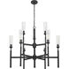 Esme 9 Light 38 inch Matte Black Chandelier Ceiling Light