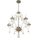 Colonial Charm 5 Light 28 inch White Wash and Sun Dried Clay Chandelier Ceiling Light