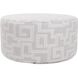 Syros Universal 18 inch Fog Outdoor Ottoman