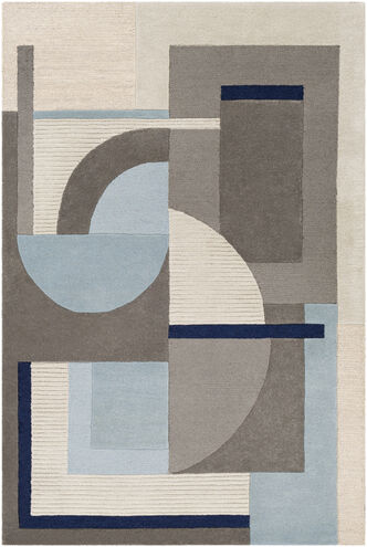 Brooklyn 36 X 24 inch Pale Blue Rug in 2 x 3, Rectangle