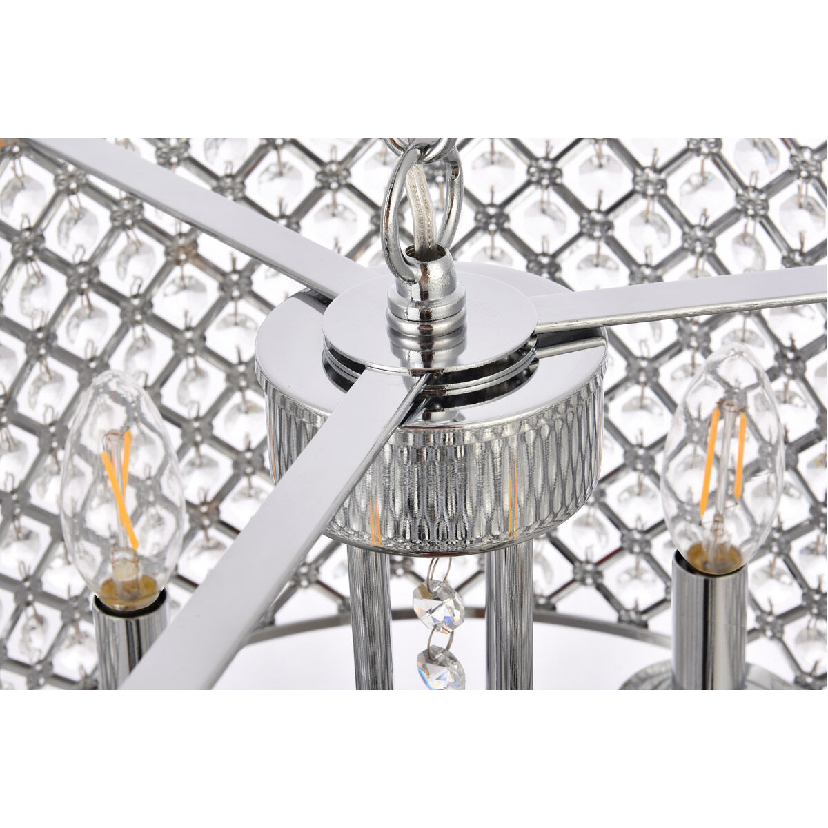 Elise 4 Light 17 inch Chrome Pendant Ceiling Light