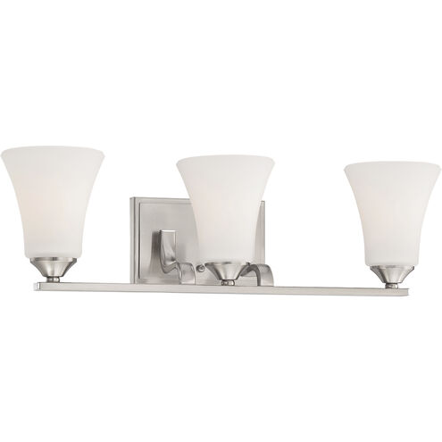 Treme 3 Light 23 inch Brushed Nickel Vanity Light Wall Light