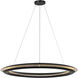 C&M by Chapman & Myers Cielo LED 36 inch Midnight Black Chandelier Ceiling Light