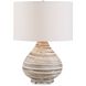 Azura 21 inch 150 watt Ivory and Antique Brass Table Lamp Portable Light