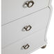 Pearl Ivory White and Satin Brass Chest