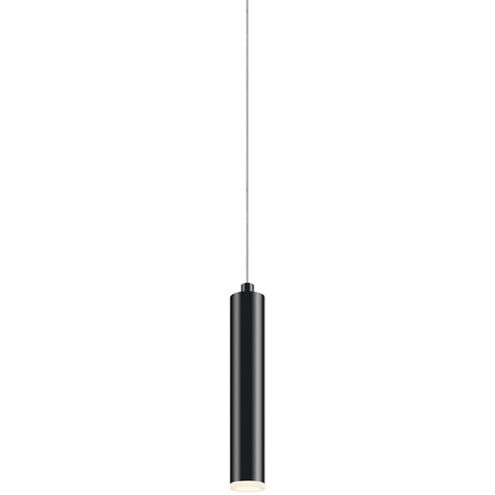 Micro Tube LED 2 inch Satin Black Pendant Ceiling Light