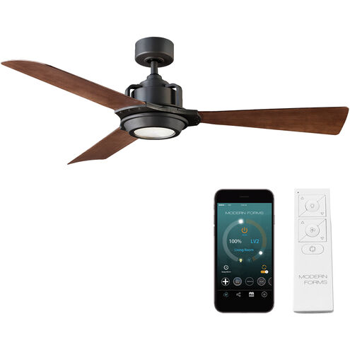 Osprey 56 inch Oil Rubbed Bronze and Dark Walnut with Dark Walnut Blades Downrod Ceiling Fan in 3500K, Oil Rubbed Bronze Dark Walnut