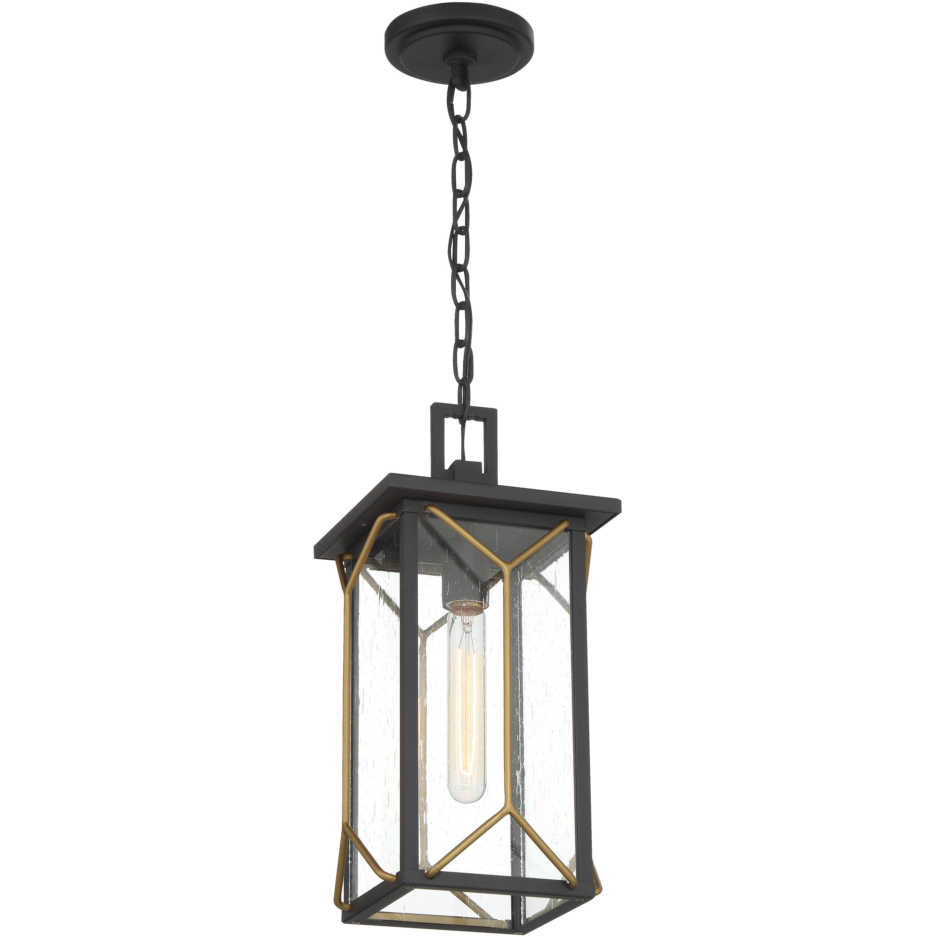 Hillside Manor 1 Light Black Outdoor Chain Hung, The Great Outdoors
