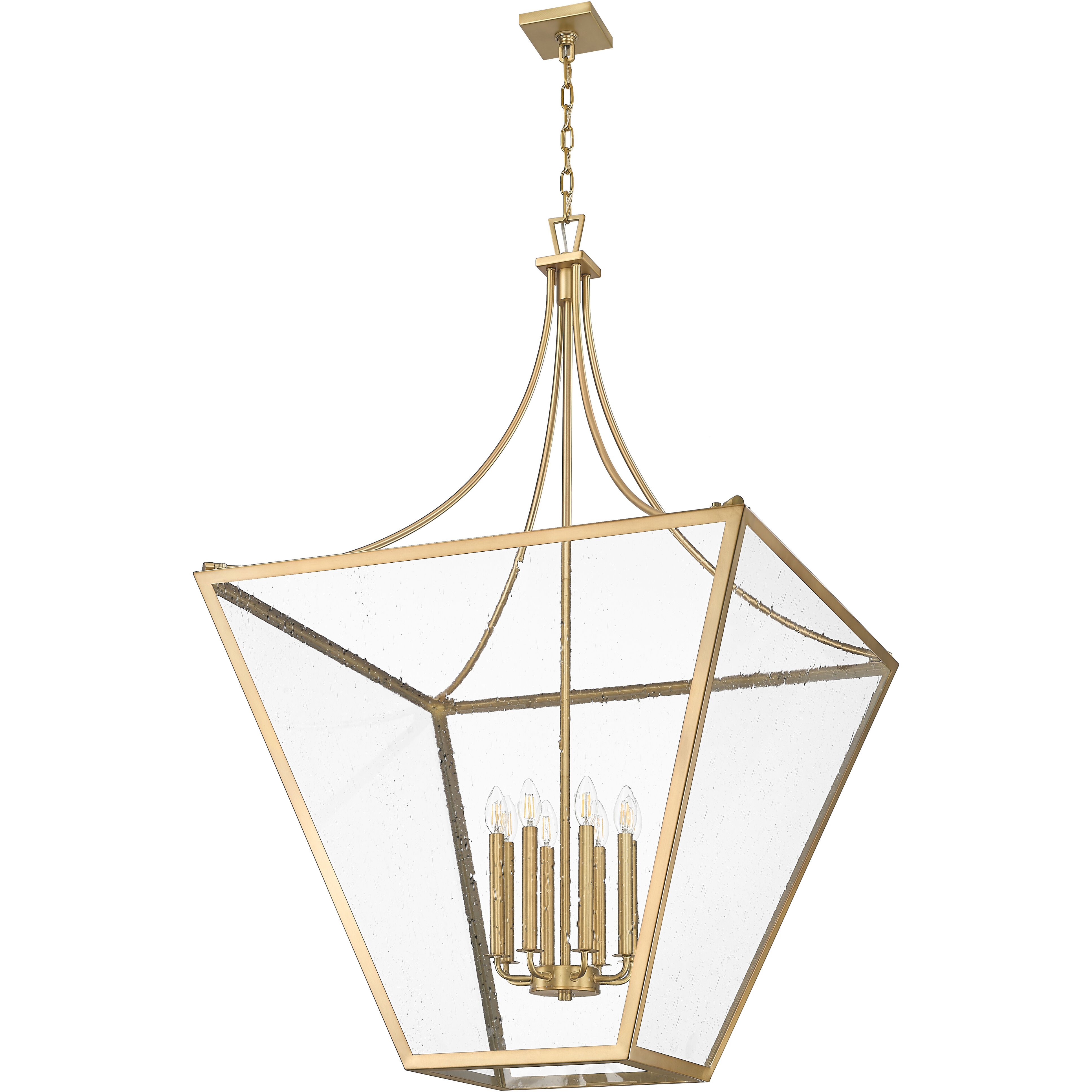 Montalcino 8 Light 32 inch Rubbed Brass Chandelier Ceiling Light