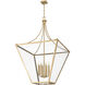 Montalcino 8 Light 32 inch Rubbed Brass Chandelier Ceiling Light