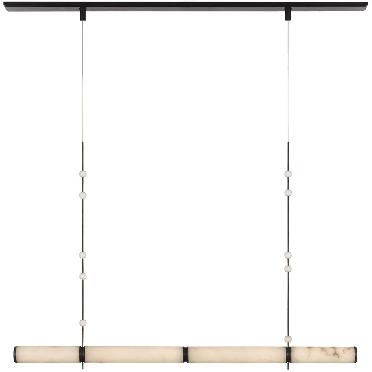 Anne-Marie Barton Marcell Linear Chandelier Ceiling Light in Bronze