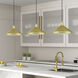 Geneva 1 Light 15.25 inch Soft Gold with Polished Brass Accents Pendant Ceiling Light