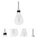 Del Mar 1 Light 6 inch White and Clear Pendant Ceiling Light