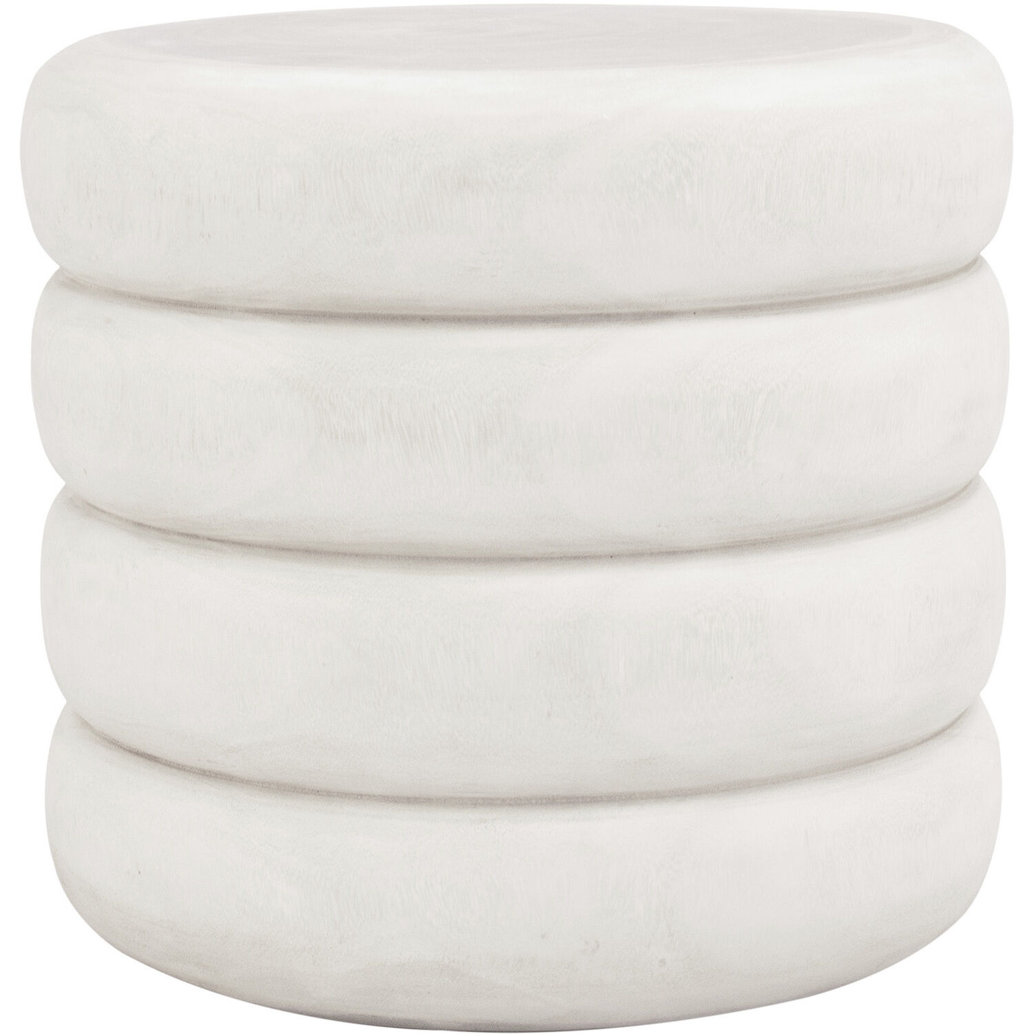 Tengal 17.7 inch Off-White Table/Stool