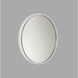 Cadre 30 X 30 inch Brushed Nickel Backlit Wall Mirror