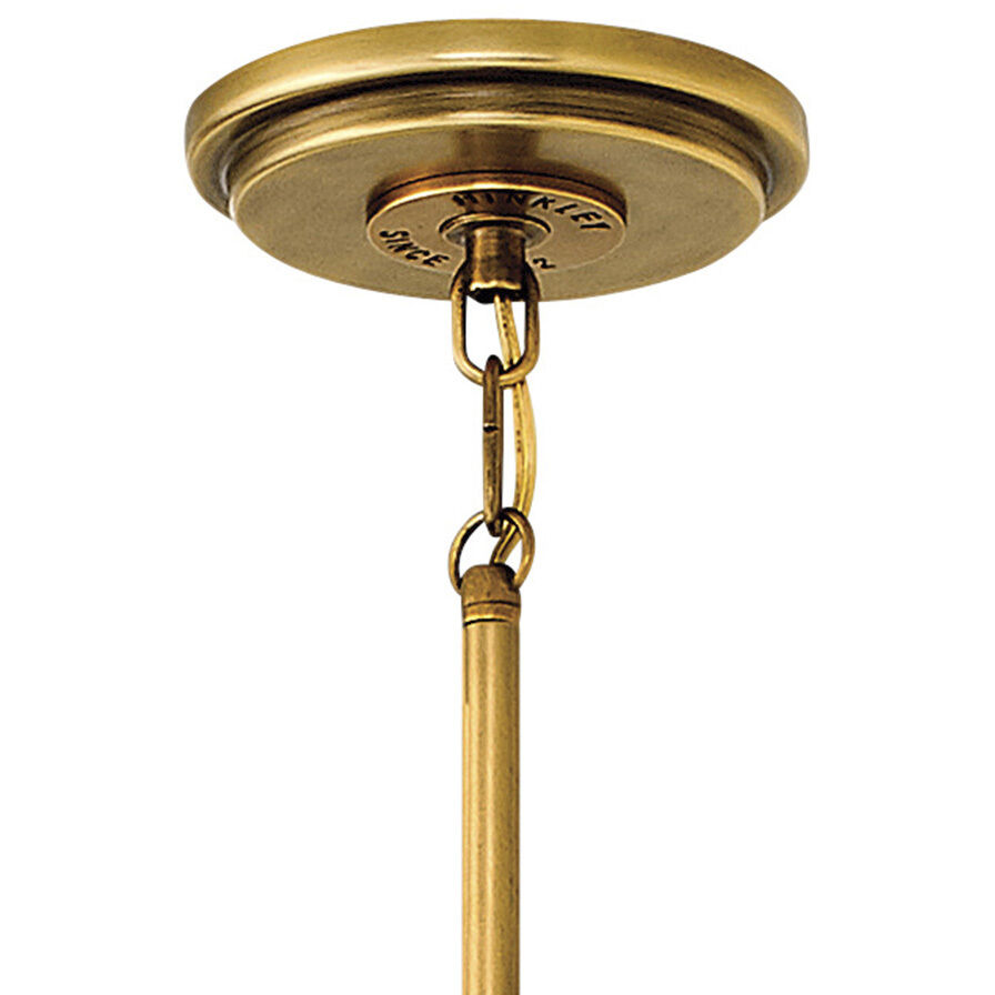 Fletcher 2 Light 13.5 inch Aged Zinc with Heritage Brass Indoor Pendant Ceiling Light