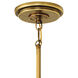 Fletcher 2 Light 13.5 inch Aged Zinc with Heritage Brass Indoor Pendant Ceiling Light