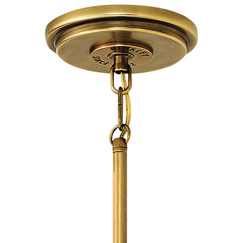 Fletcher 2 Light 13.5 inch Aged Zinc with Heritage Brass Indoor Pendant Ceiling Light