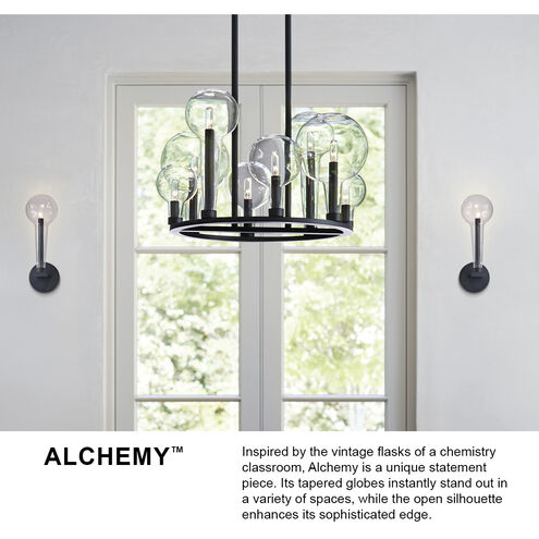 Alchemy LED 24 inch Black Indoor Chandelier Ceiling Light