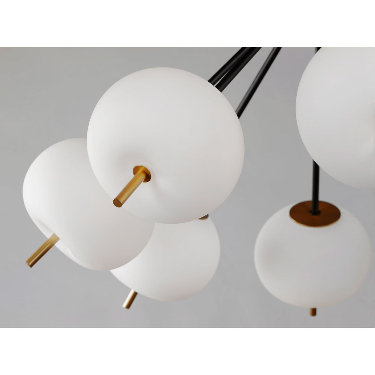 Quest LED 26.5 inch Black and Gold Pendant System Ceiling Light