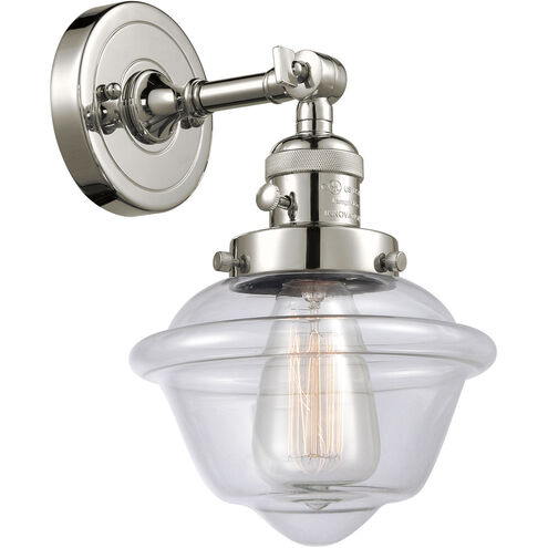 Franklin Restoration Small Oxford LED 7.5 inch Polished Nickel Sconce Wall Light, Franklin Restoration
