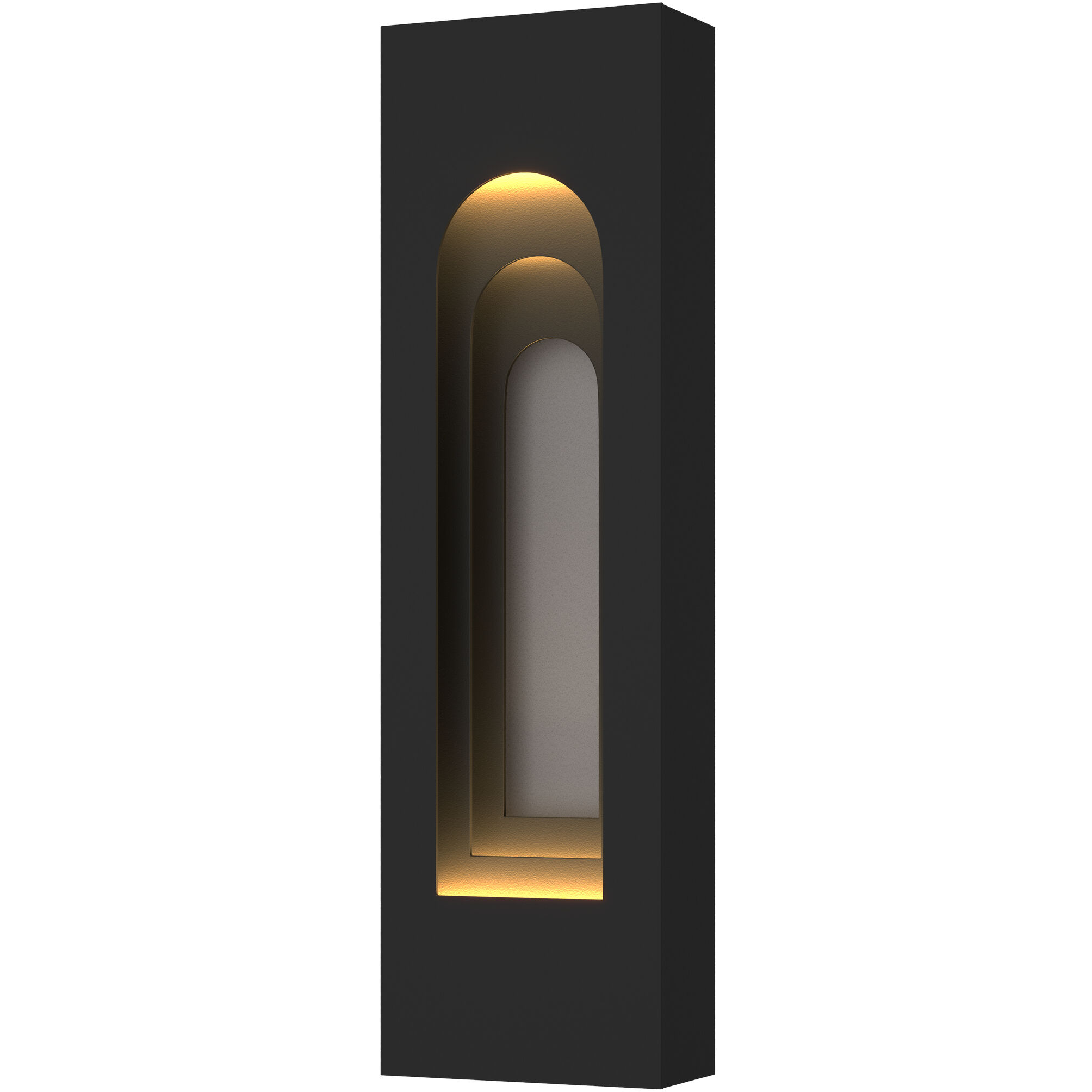 Art + Alchemy Procession Arch 2 Light 27.5 inch Coastal Black with Coastal Burnished Steel Outdoor Wall Light in Coastal Black/Coastal Burnished Steel