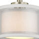 Signature 1 Light 7 inch Satin Nickel Mini Pendant Ceiling Light