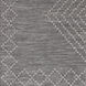 Pasadena 48 X 30 inch Charcoal Outdoor Rug in 2 x 4, Rectangle
