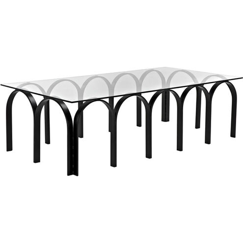 Arcus 63 X 31.5 inch Matte Black Coffee Table