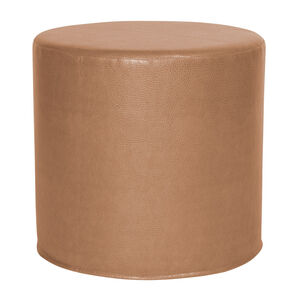 No Tip 17 inch Avanti Bronze Cylinder Ottoman with Cover