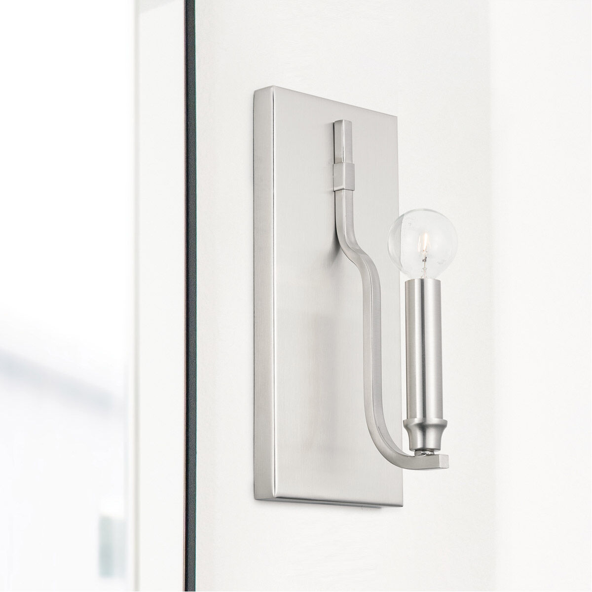 Reeves 1 Light 5 inch Brushed Nickel Sconce Wall Light