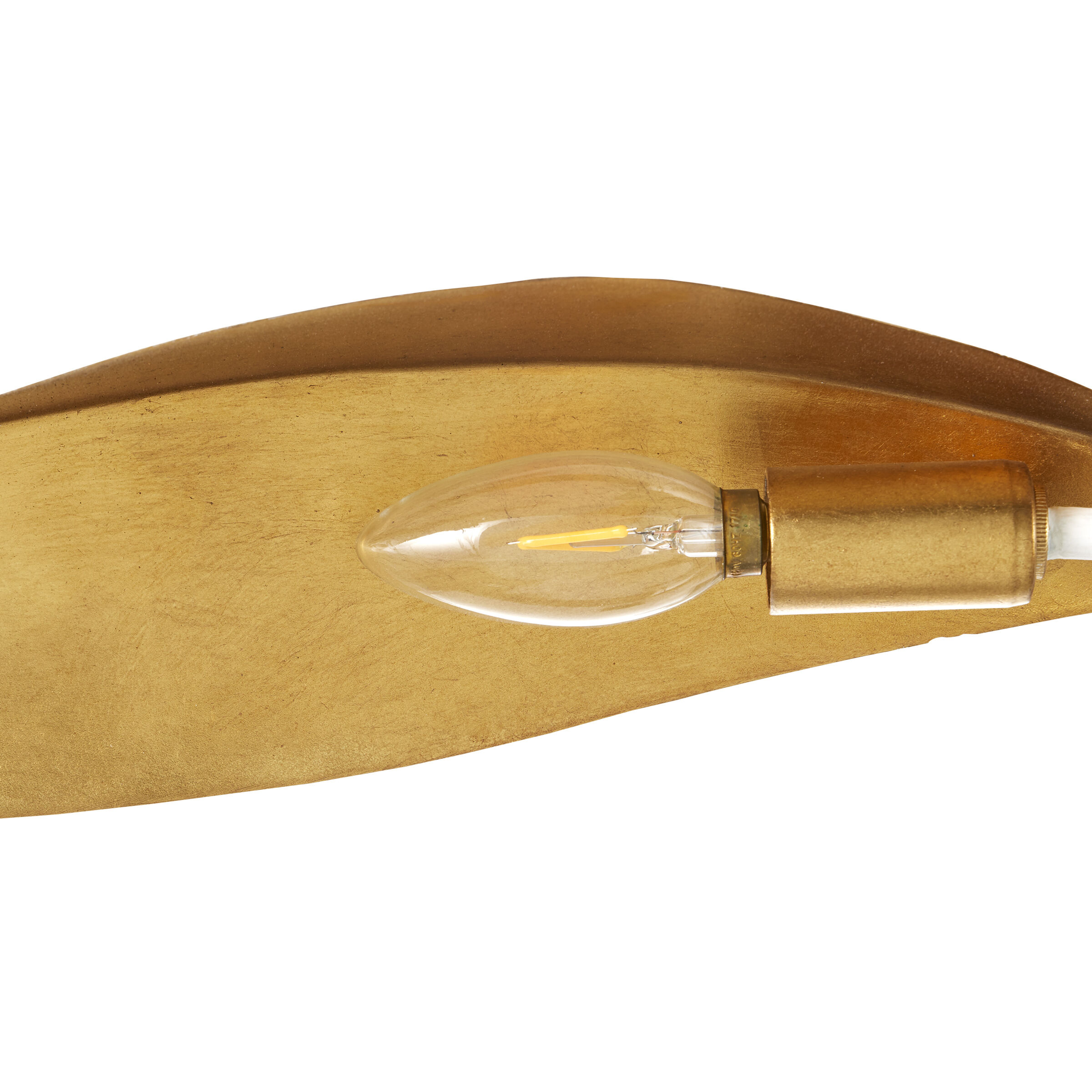 Yuriko 6 Light 66.75 inch Gesso White and Contemporary Gold Leaf Chandelier Ceiling Light