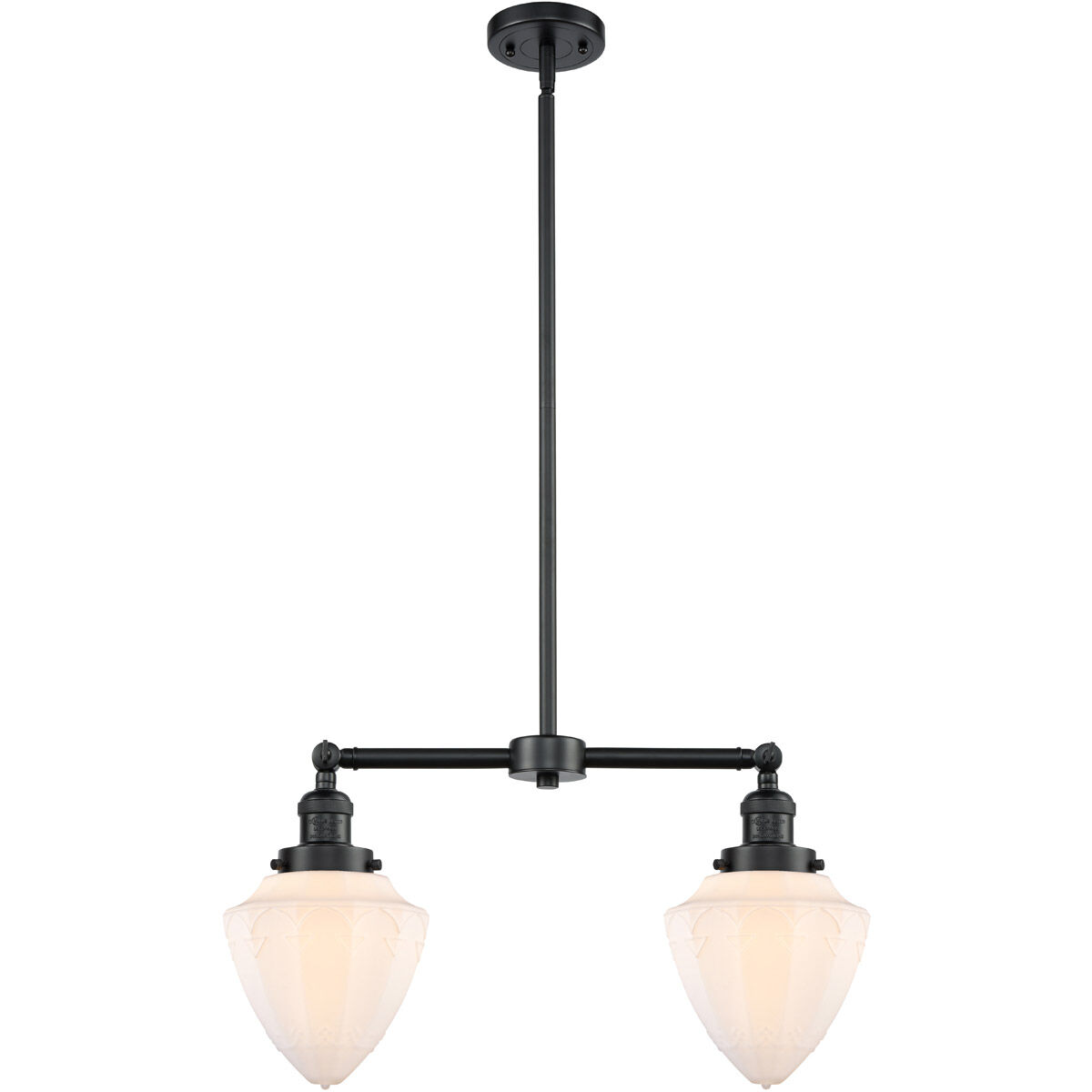 Franklin Restoration Bullet 2 Light 24 inch Oil Rubbed Bronze Island Light Ceiling Light
