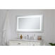 Helios 40 X 24 inch Silver Lighted Wall Mirror