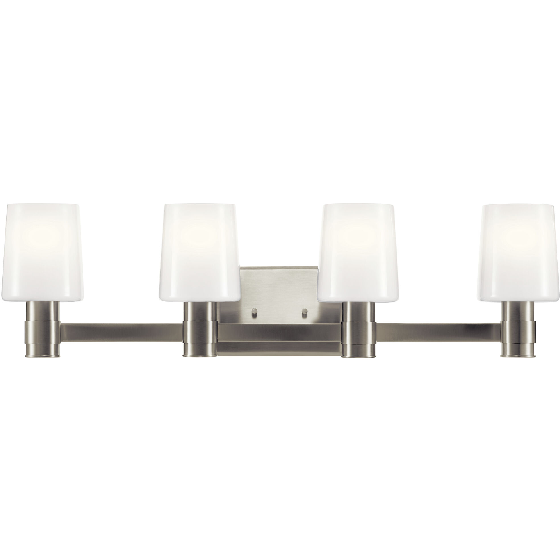 Adani 4 Light 30 inch Brushed Nickel Bath Bracket Wall Light, 4 Arm